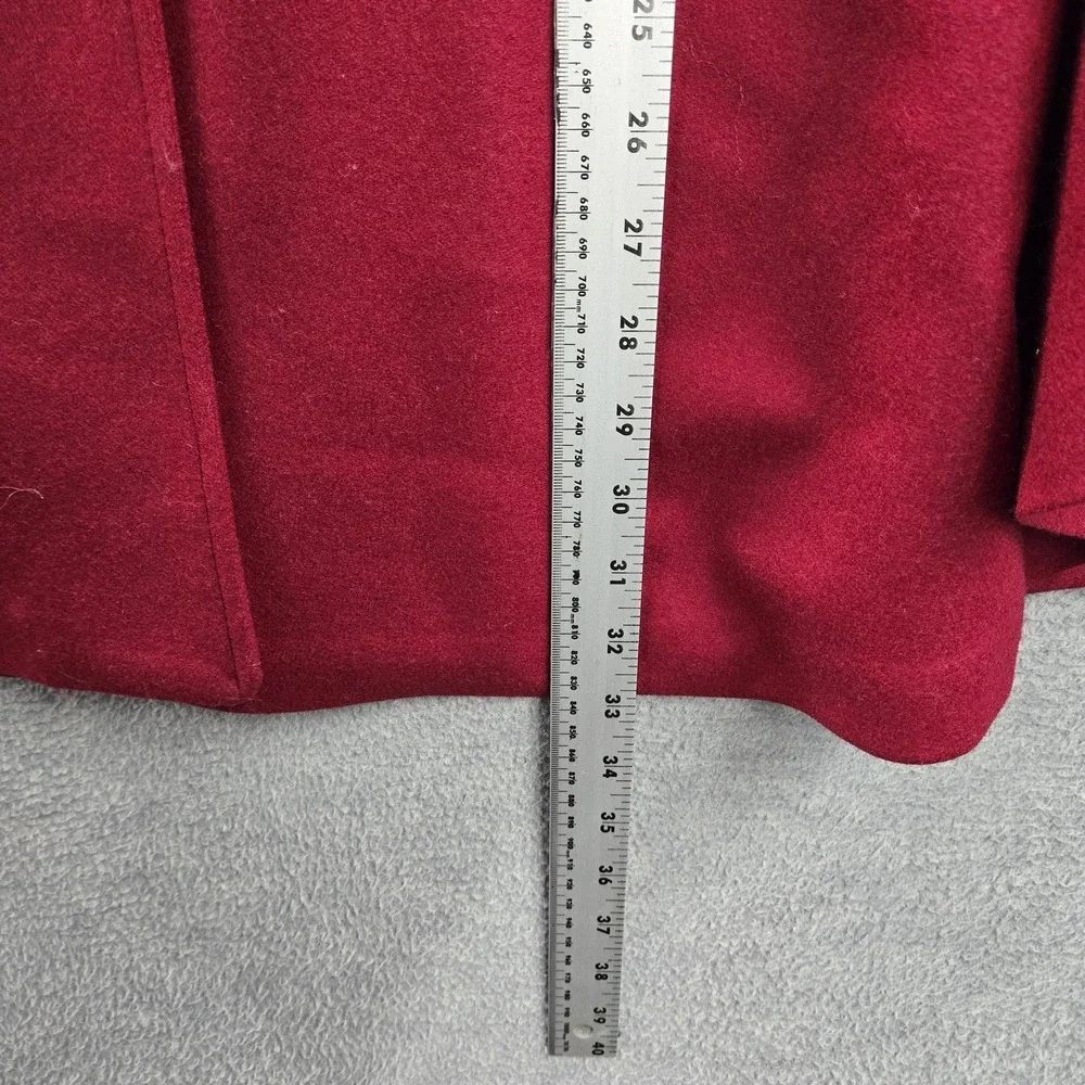 VINTAGE Eddie Bauer x CC Filson Women Jacket OS Red Wool Cape Blazer Poncho 90s